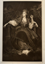 Antique Print 1901 Mrs Siddons