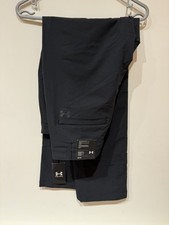 UNDER ARMOUR GOLF MATCHPLAY MEN’S BLACK STRAIGHT LEG GOLF TROUSERS BNWT 34/32