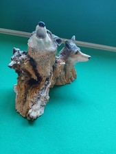 A Walk In The Country Phases Handmade Wolves Figurine