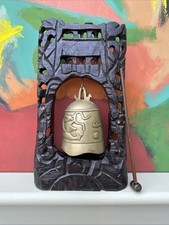 Vintage chinese brass temple - brass,