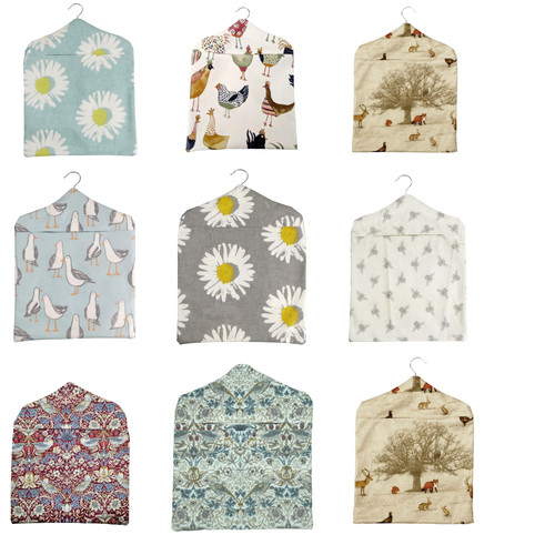 Oilcloth wipe clean pegs bag - pegs,