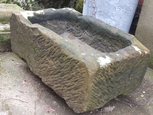 Antique stone trough - , garden