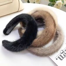 fur hair band Hair hoop women's luxury100% mink fur headband high quality real