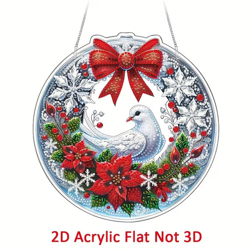 Diamond art christmas dove - diamond,