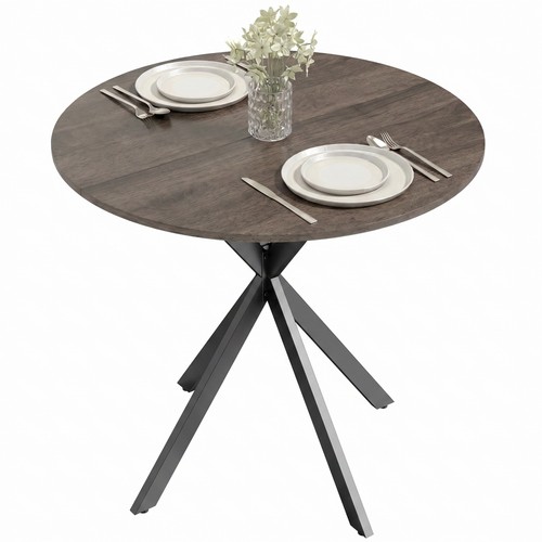 Homcom 80cm round dining - round,