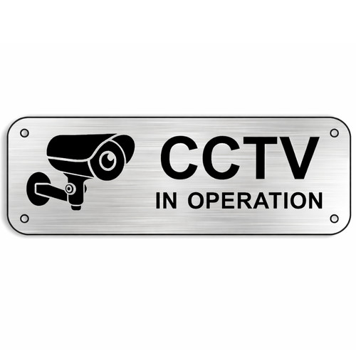 Cctv operation warning sign - in,