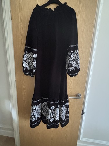 Oasis velvet embroidery dress - oasis,