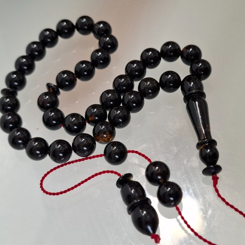 Amber beads rosary - rosary,