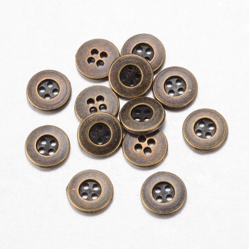 Round metal ridge antique - metal,