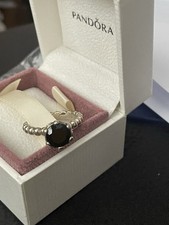 pandora black onyx bubble ring