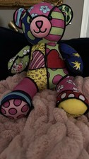 Build  A Bear Romero Britto Art Bear Retired Brazilian Artist In Miami Pop Art