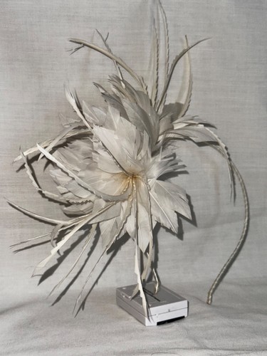 Cream ivory metal headband - cream/,