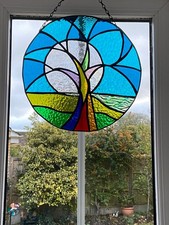 Stained glass tree of life and