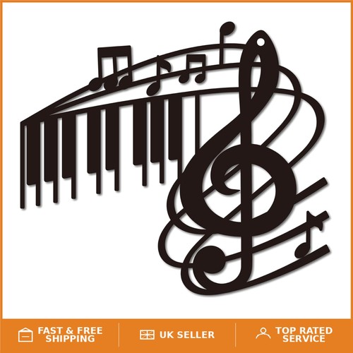 Durable iron music note wall - durable,