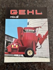 Gehl Mix-all Feeder Leaflet.. 1987. Classic tractor Dairy Cattle Farming
