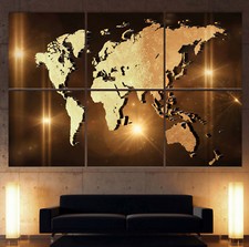 WORLD MAP Canvas Picture