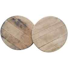 Reclaimed Oak Whiskey  Wine Barrel Lid End Sanded Wall Decor Bar Man cave Bar