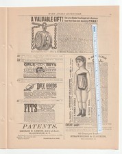 Vintage 1882 WEBBER SINGING DOLL Mag. AD~Mass. Organ Co~STYLOGRAPHIC PEN/Boston