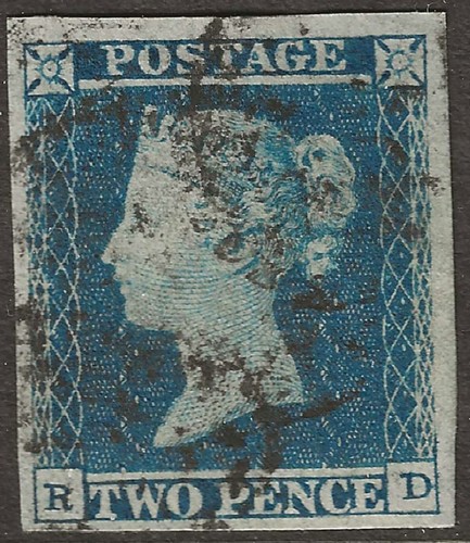 1849 two penny blue - two,