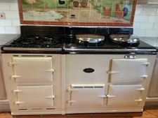 AGA range cooker (traditional cream), gas fired (+ module with gas hob)