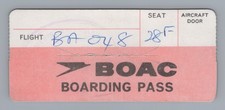 BOAC Boarding Pass Airline