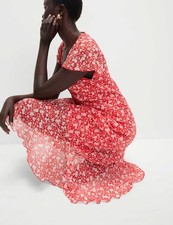 Marks & Spencer Womens Multi Coloured Midi Tea Floral Midaxi Women Dress - M&S