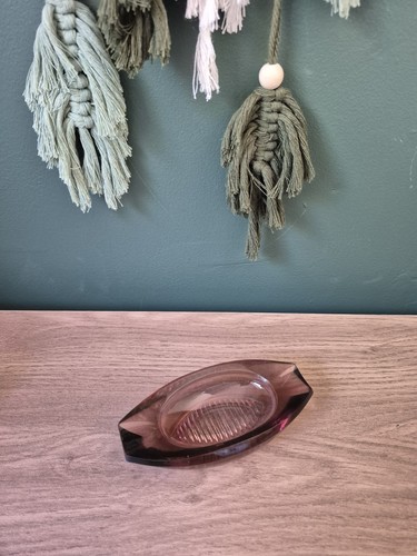 Vintage bohemian smoked - vintage, glass