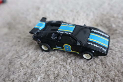Tyco slot car - slot, black/blue