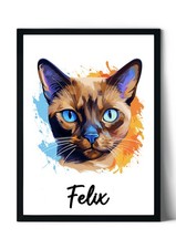 Personalised Burmese cat