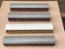 Ian Kirk  Set of 4 Gresley suburban coach bodies. (2 x Brake/3rd, 1 x 3rd, 1 ...