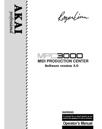 Akai mpc3000 owners - mpc3000,