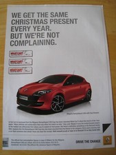 RENAULT DRIVE THE CHANGE 2012 MEGANE RENAULT SPORT 250 CUP ADVERT A4 FILE 25