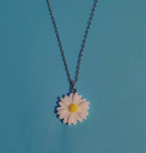 Sunflower necklace acrylic - sunflower,