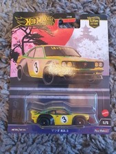 HOT WHEELS PREMIUM MAZDA RX3 CUSTOM CAR CULTURE 1:64 DIECAST REAL RIDERS JDM