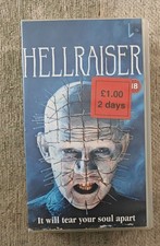 Hellraiser VHS cinema club ex