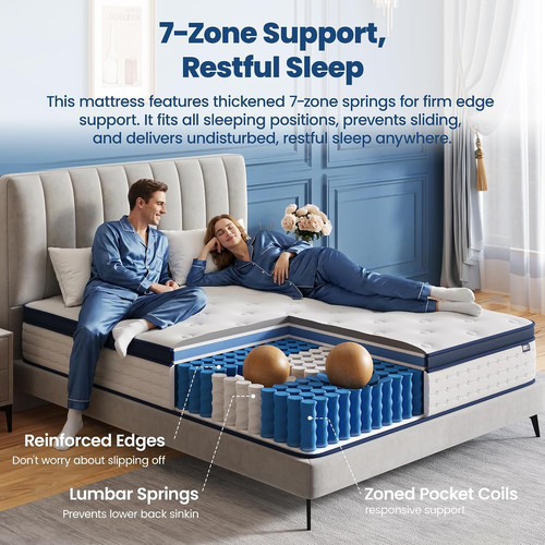 Luxury hybrid mattress memory - luxury,
