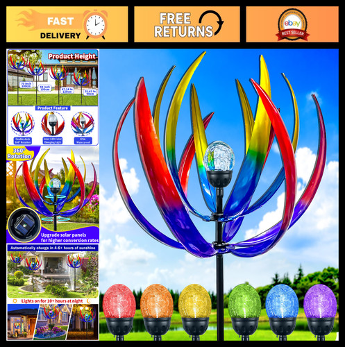 Large solar wind spinner - large, 70"