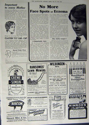 Antique old print - antique, 1912