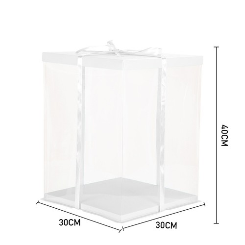 Large clear pvc gift boxes - clear,