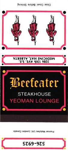 Beefeater steakhouse yeoman - beefeater,