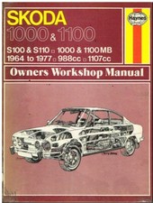 SKODA S100 S110 1000 & 1100MB 1964-1977 OWNERS WORKSHOP MANUAL *HARDBACK*