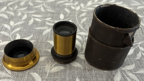 Antique telescope brass solar - telescope,