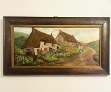 Antique Signed Naive Folk Art