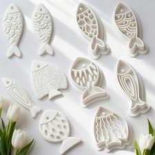 Fish polymer clay cutters - polymer,