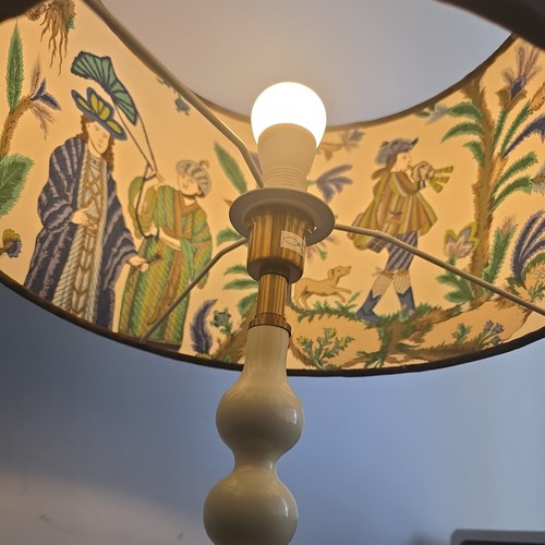 Brown velvet lampshade - brown,