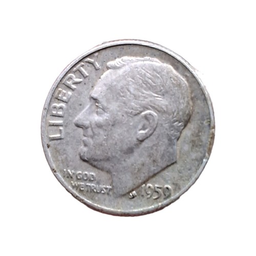 1959 usa 900 silver roosevelt - 1959, .900