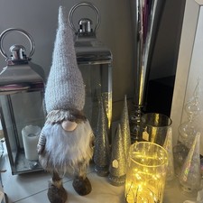 Xmas Large Standing Gonk Beige Christmas Decoration Gonk Gnome Gonk Ornament