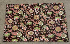 Vintage Dark Brown Fabric With