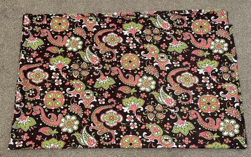 Vintage dark brown fabric with - vintage,