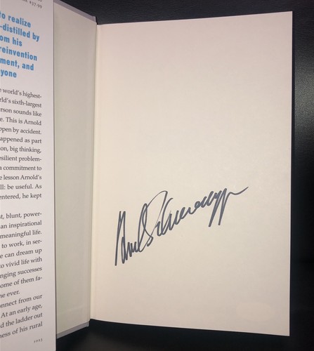 Arnold schwarzenegger signed - schwarzenegger,